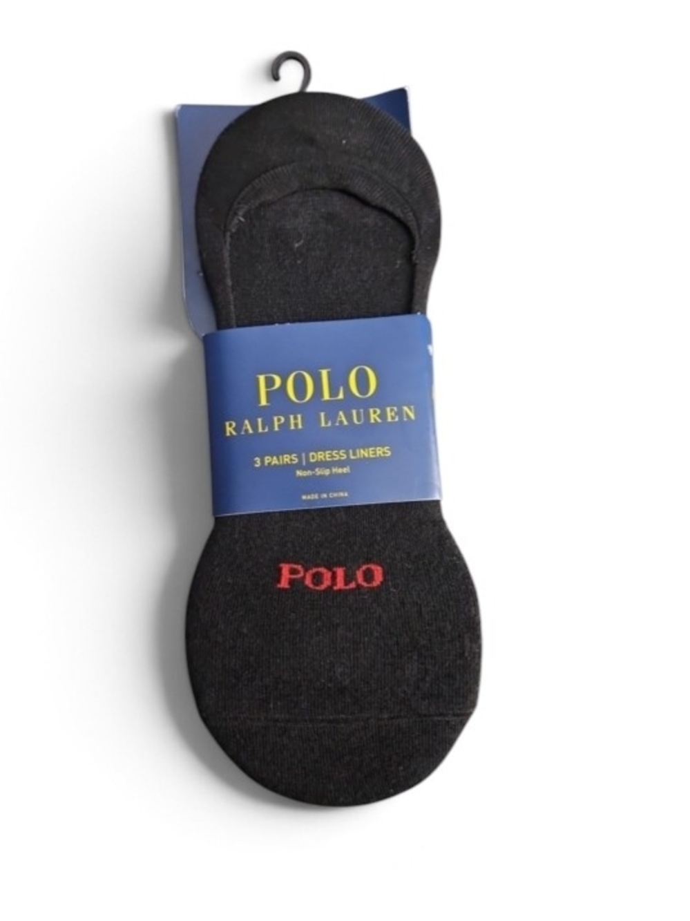 POLO RALPH LAUREN 3 PAIRS DRESS LINERS NO SHOW LINER SOCKS"